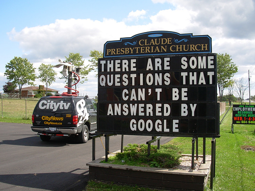 There are some Questions that can't be answered by Google - Christian Funny  Pictures - A time to laugh