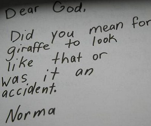 Children write Dear God letters 2