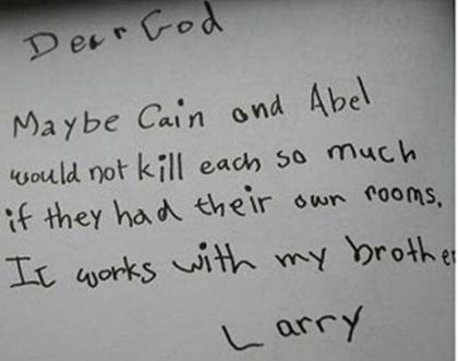 Children write Dear God letters 5