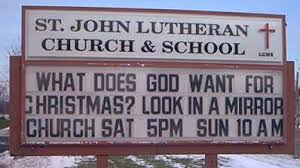 Church Christmas Sign 1
