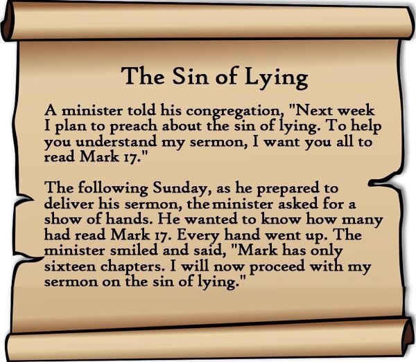 the sin of lying