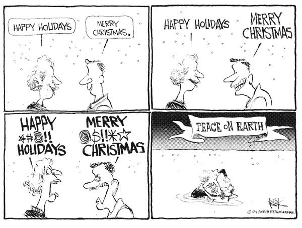 Merry Christmas Vs Happy Holidays - Christian Funny Pictures - A